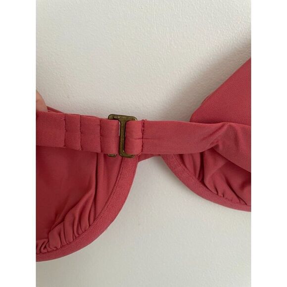 Andie The Sicily Swim Bikini Top Women's Small Punch Pink Underwire Padded Lined - Picture 6 of 8